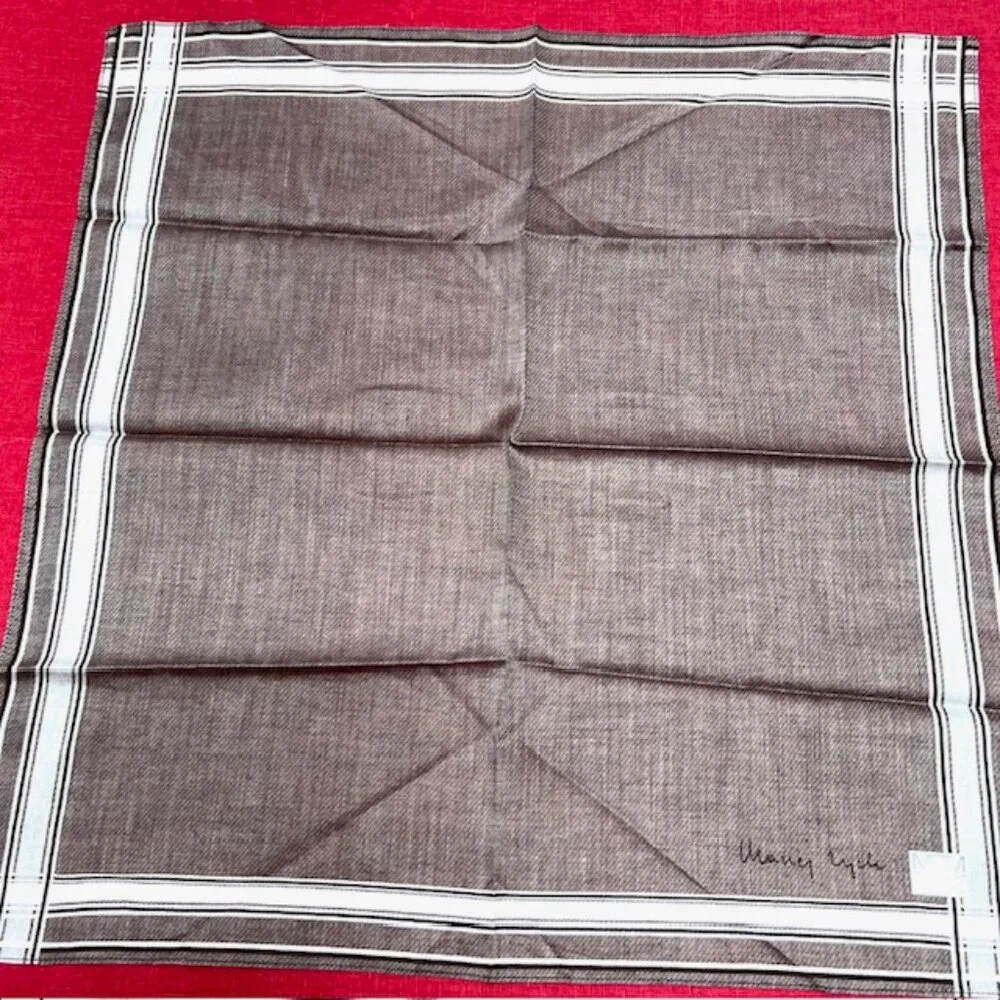 2 Neckties 100% Silk:: 1 Gucci & PAOL-O ROMANO+ 1 MZM  Handkerchierf 19